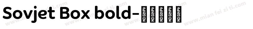 Sovjet Box bold字体转换